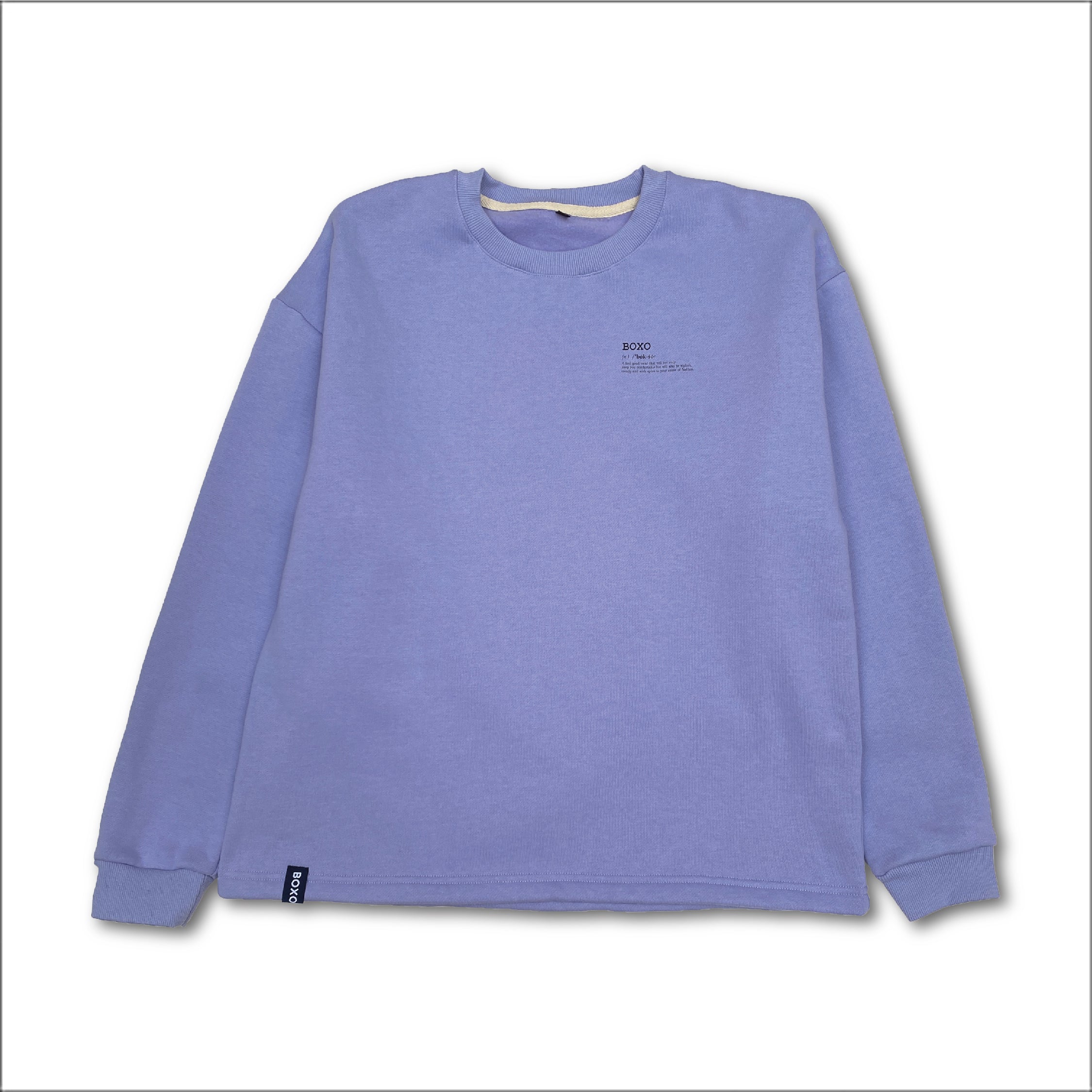 Wisteria Purple Essential Crew Neck Sweatshirt + Shorts (Men)