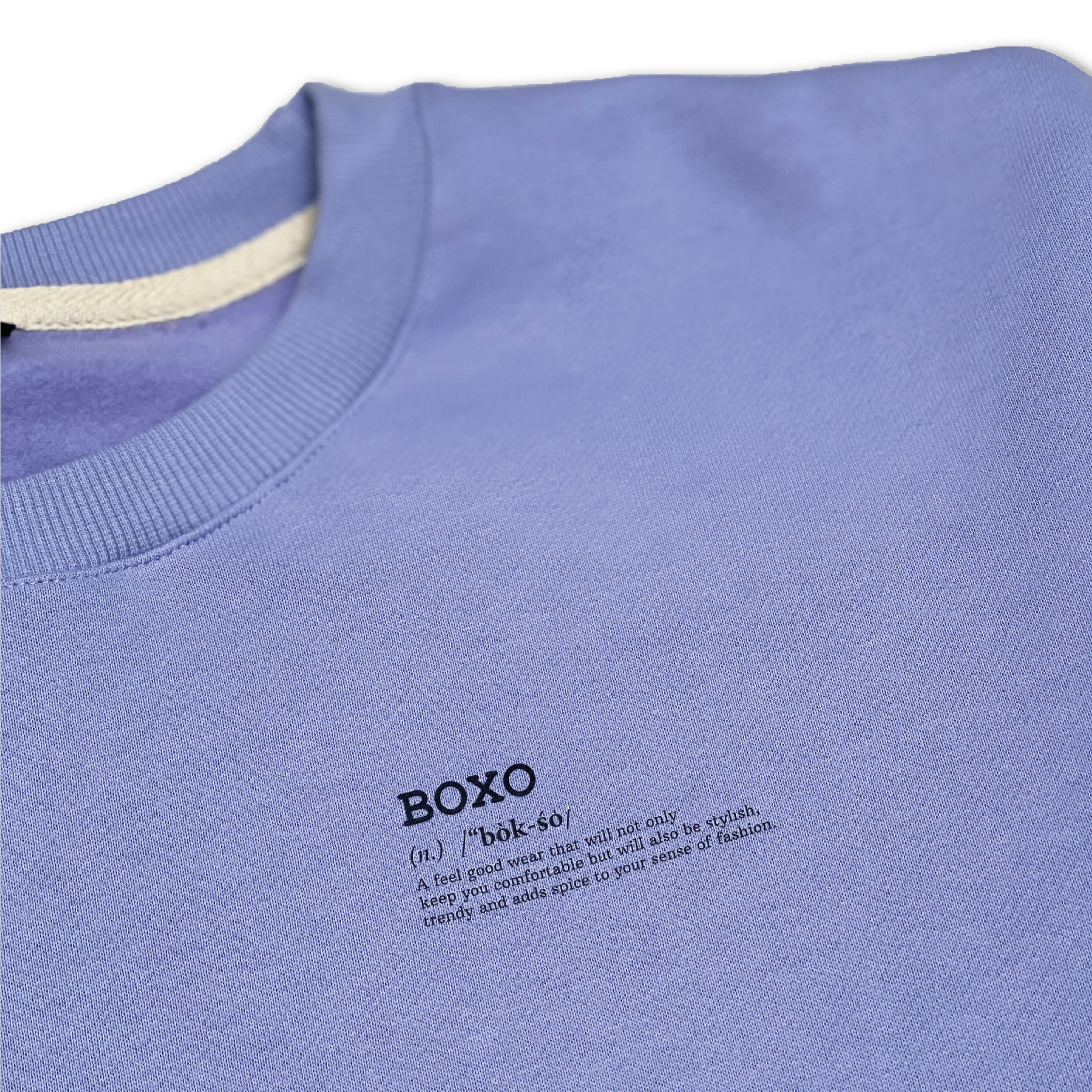 Wisteria Purple Essential Crew Neck Sweatshirt + Shorts (Men)