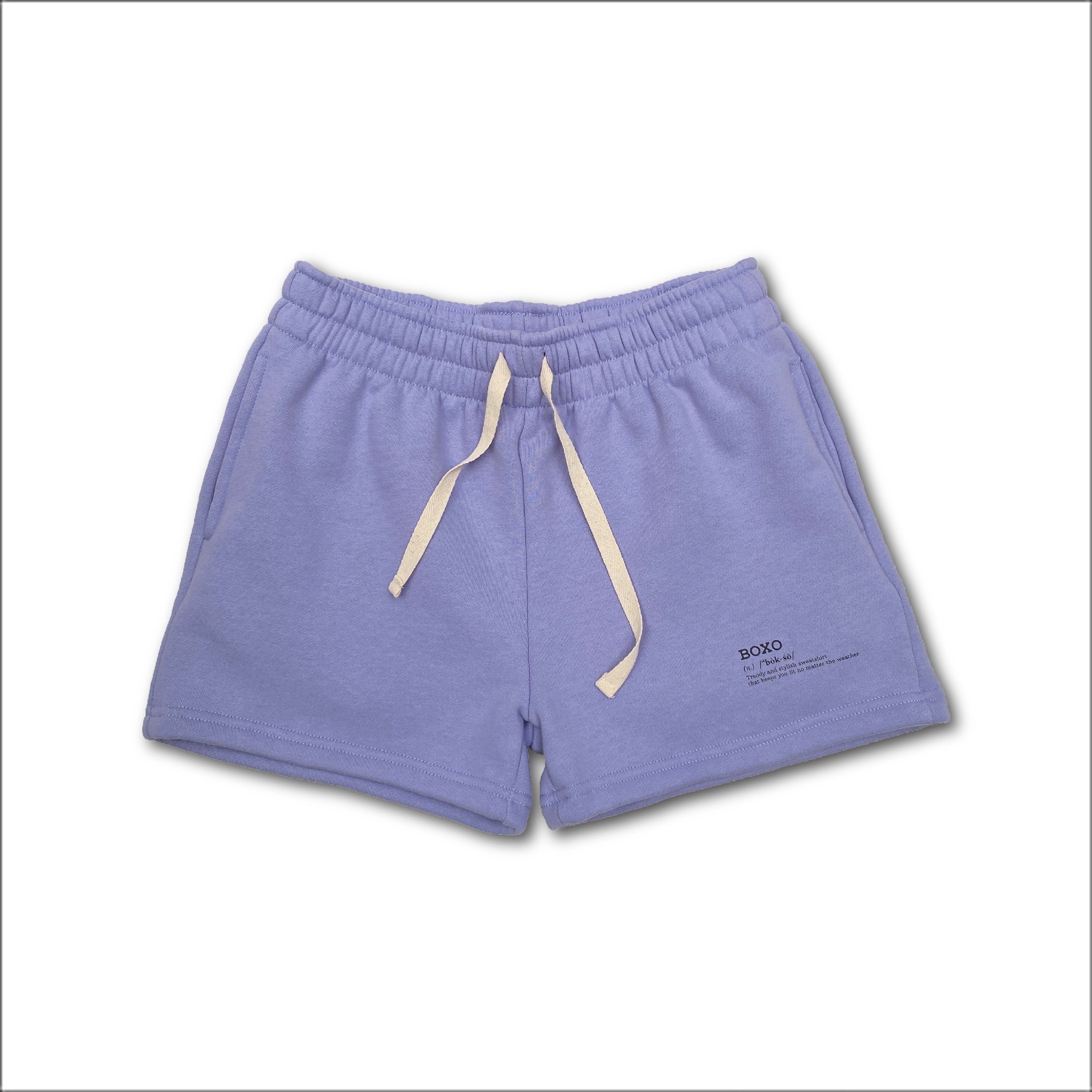 Wisteria Purple Lifestyle Cropped Top + Short(Woman)