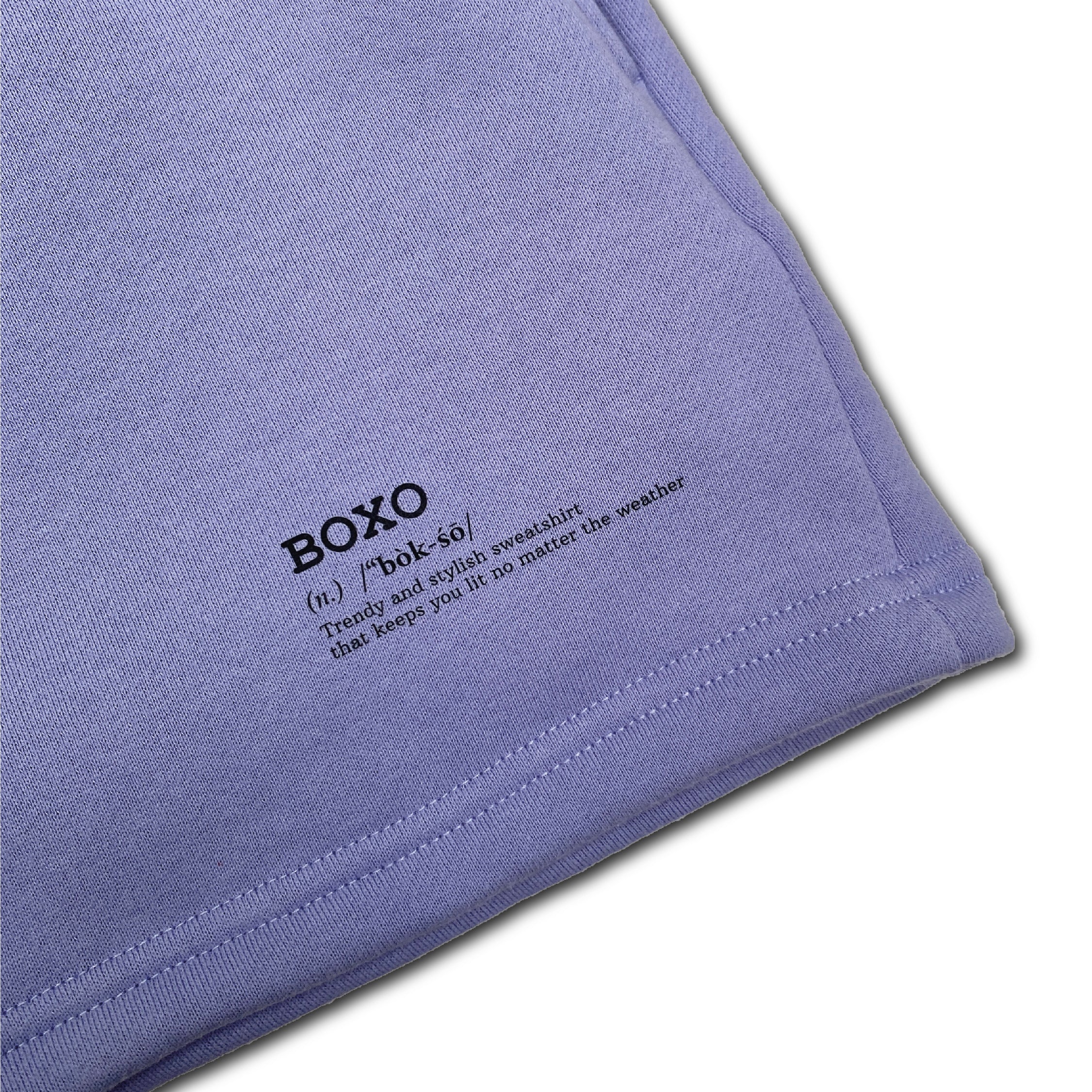 Wisteria Purple Essential Crew Neck Sweatshirt + Shorts (Men)
