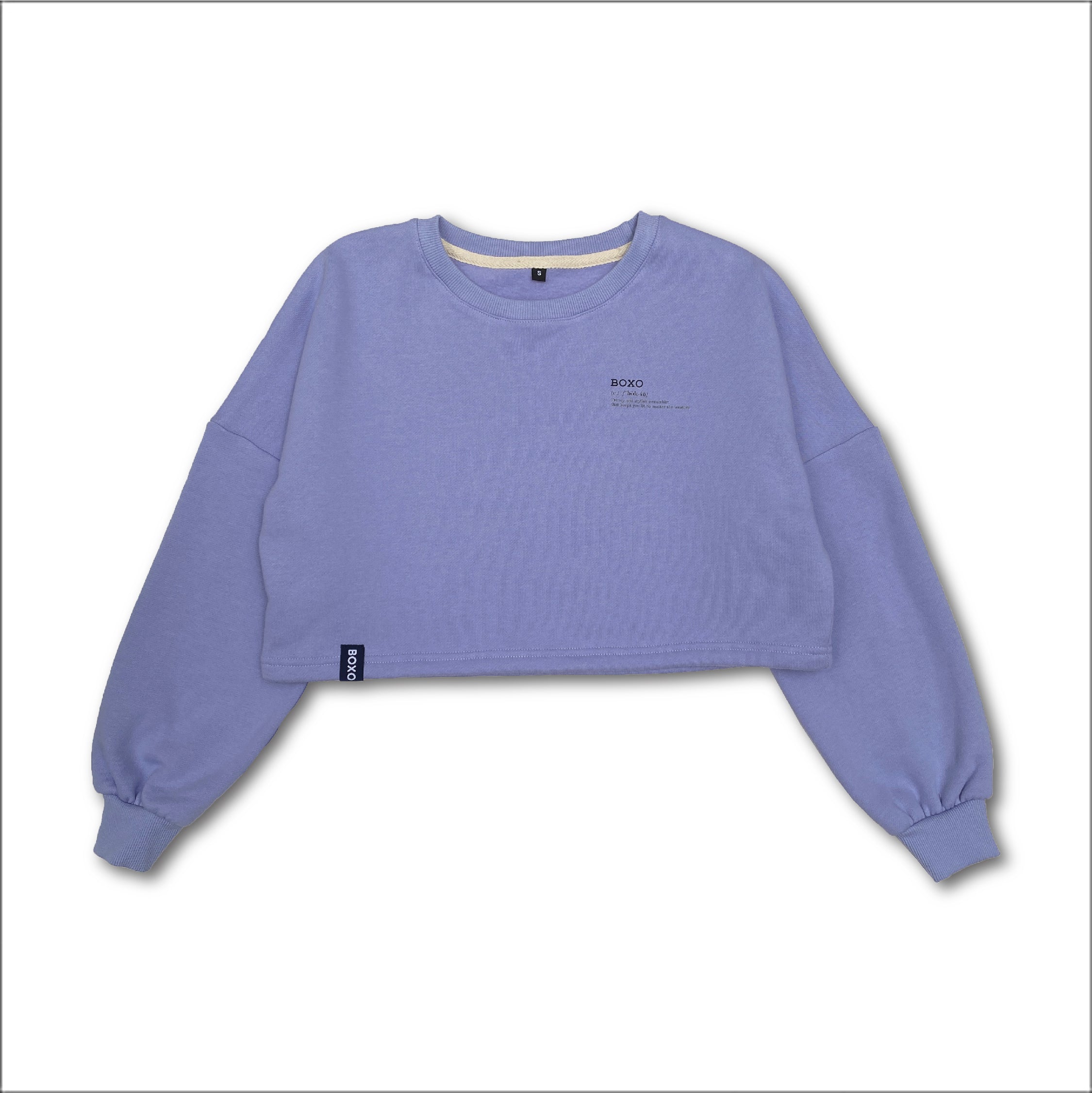 Wisteria Purple Lifestyle Cropped Top + Short(Woman)