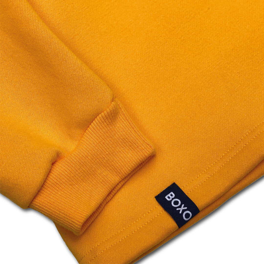 Carrot Orange Essential Crew Neck Sweatshirt - BOXO GOBOXER 