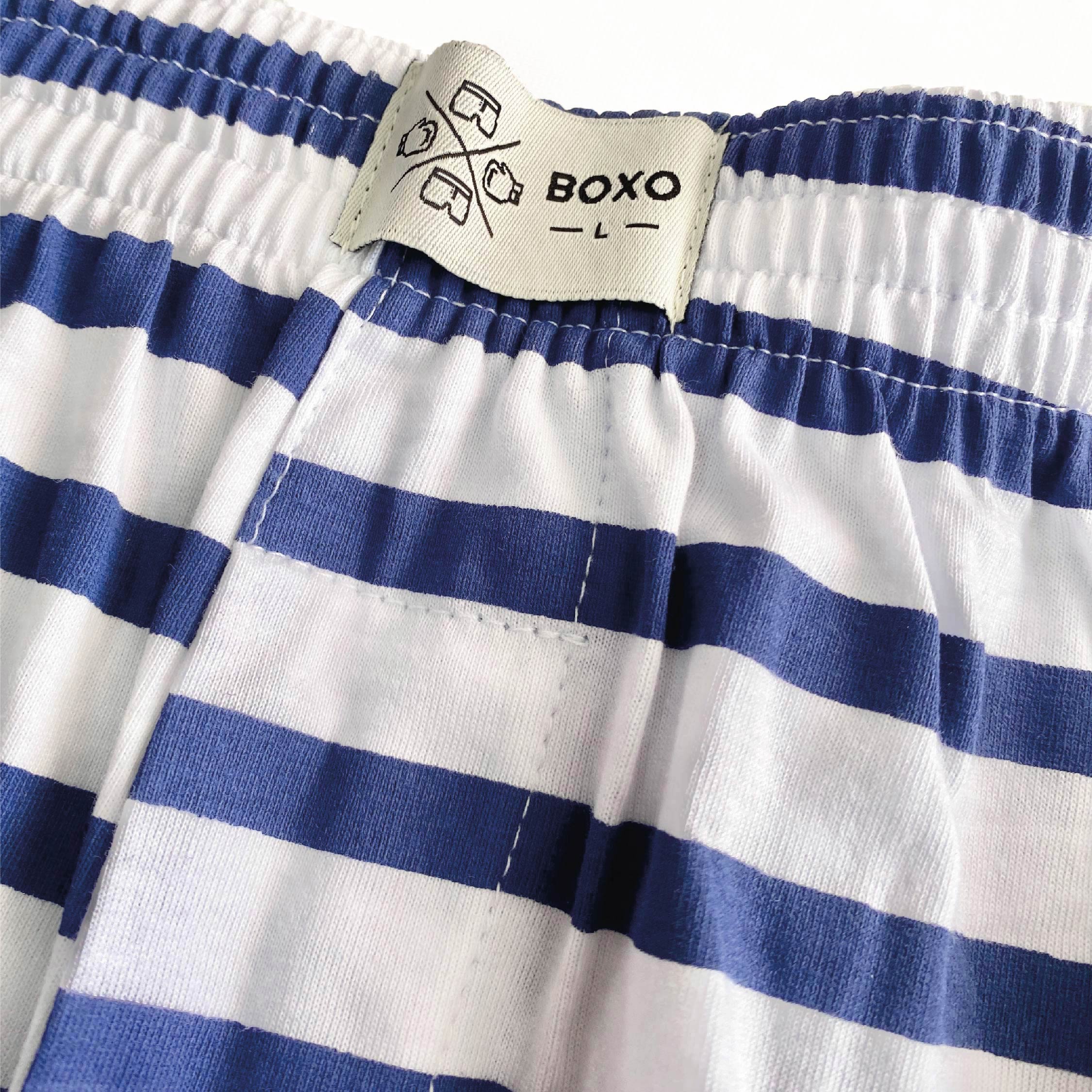 Blue White Stripes Classic Boxer - BOXO GOBOXER 